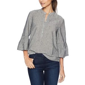 Lucky Brand Women's Stripe Bell Sleeve Top